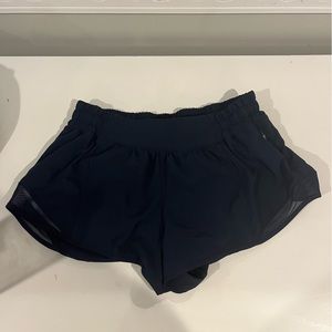 Navy Lululemon Hotty Hot 2.5” short